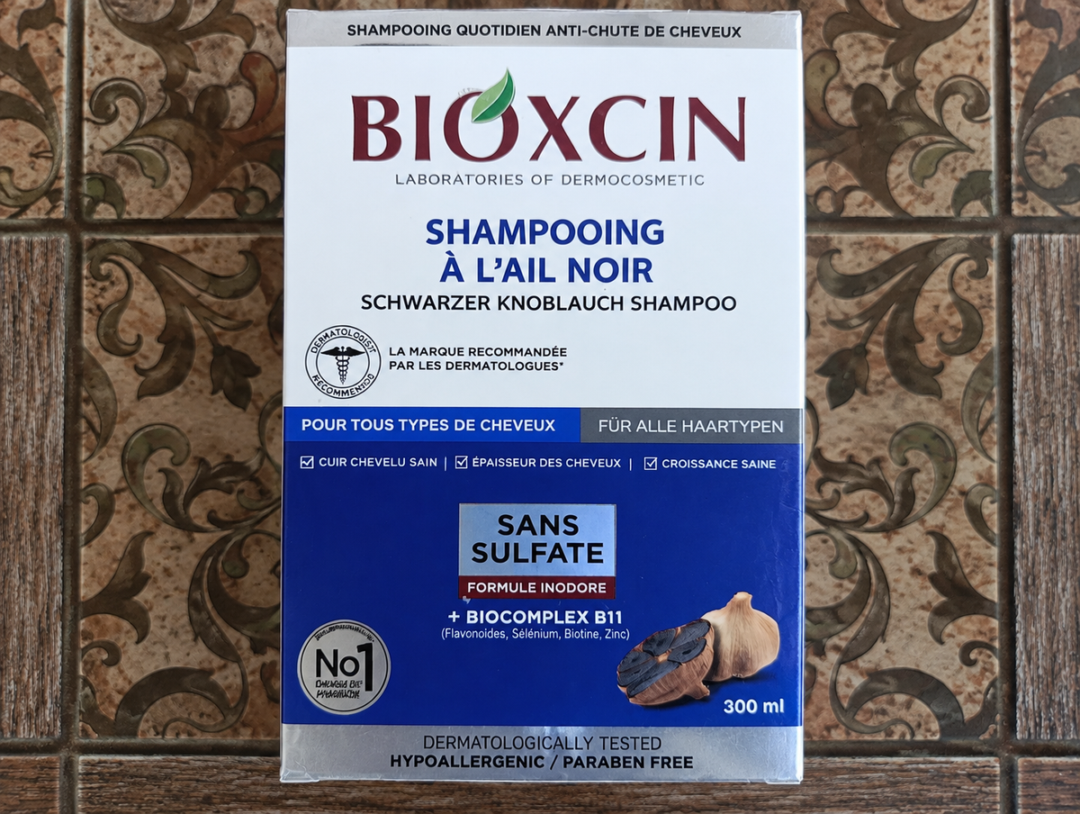 🖤 BIOXCIN BLACK GARLIC SHAMPOO – 300 ml