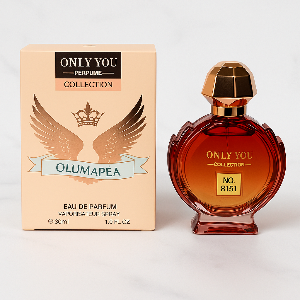 ONLY YOU Collection – OLUMAPÉA (No. 8151)  Moteriškas, šiltas ir prabangiai saldus aromatas.
