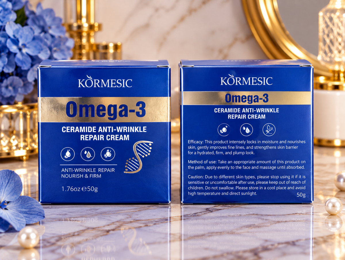 KORMESIC OMEGA-3 CERAMIDE – atkuriamasis veido kremas