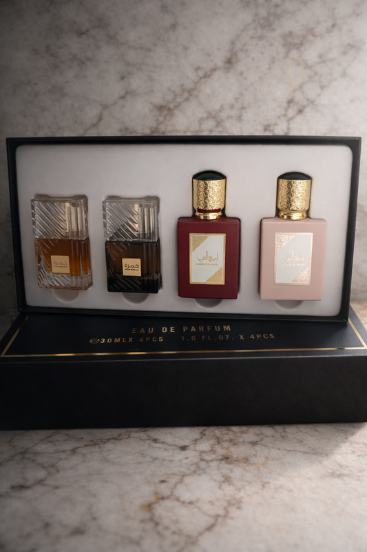 Prabangus arabiškų kvepalų rinkinys (4 × 30 ml) ✨