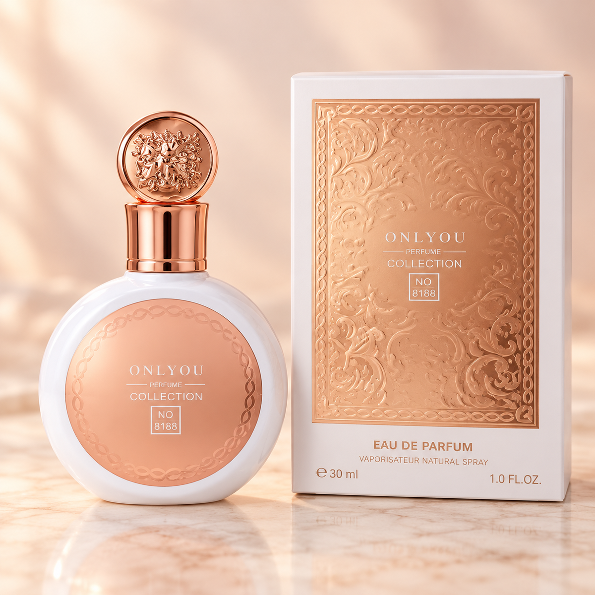 ONLYOU Nr. 8188 – moteriški kvepalai, 30 ml  Saldesnis, moteriškas gėlių ir vaisių aromatas,