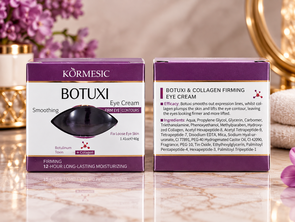 KORMESIC BOTUXI &amp; COLLAGEN – stangrinamasis paakių kremas 💜