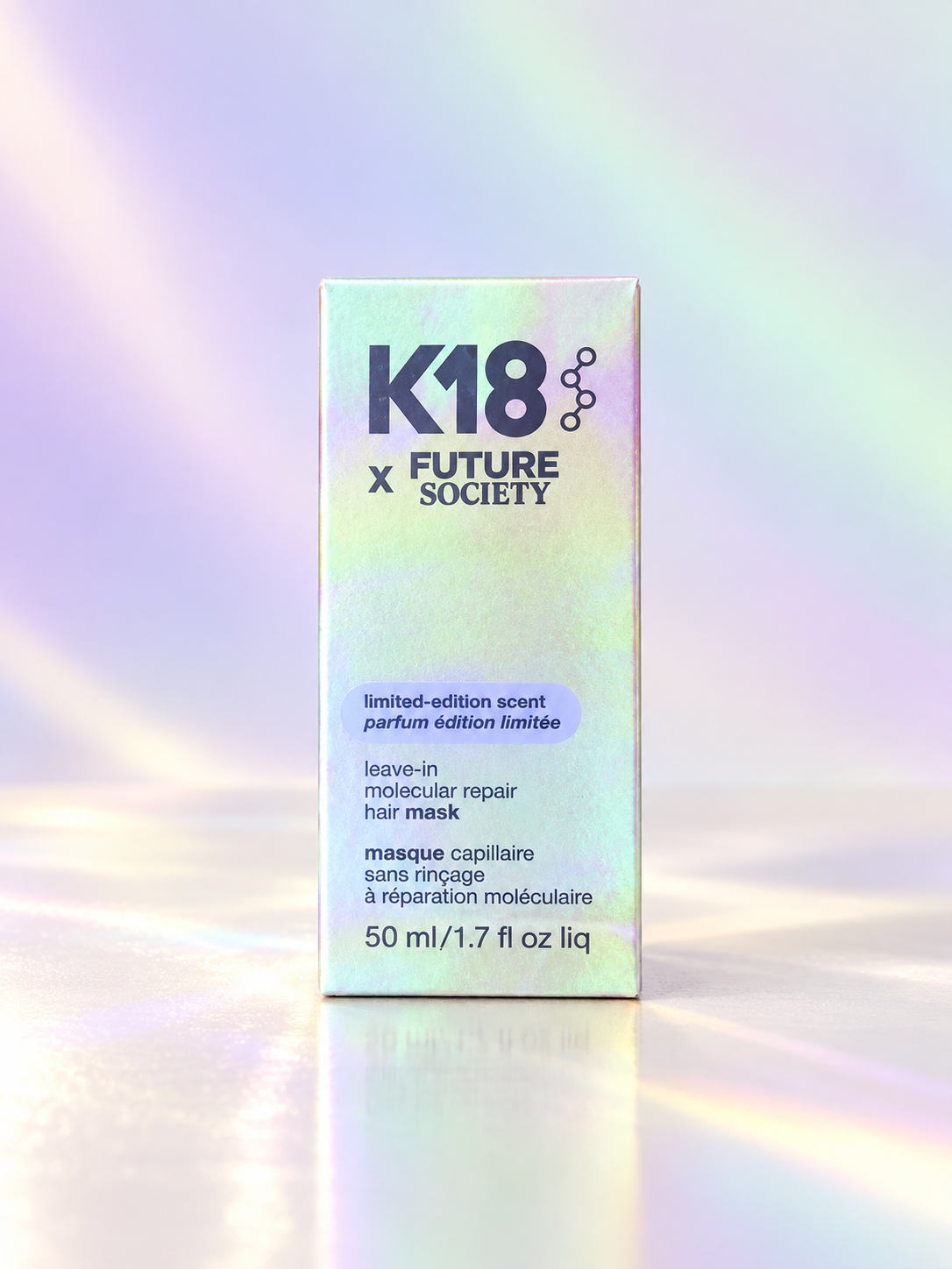 ✨ K18 x Future Society nenuplaunama atkuriamoji plaukų kaukė, 50 ml