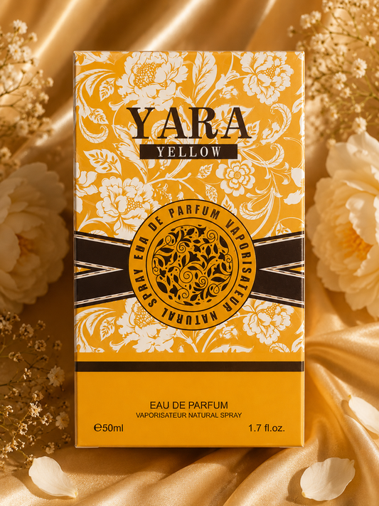 Yara Yellow Eau de Parfum 50 ml – ryškus, šiltas ir moteriškas aromatas.