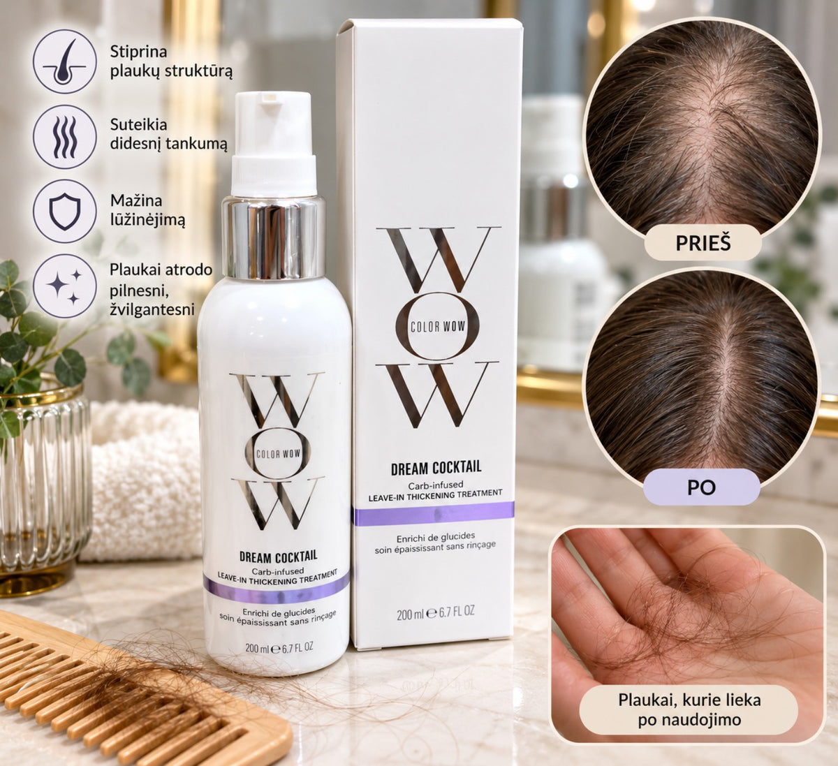 💜 Color Wow Dream Cocktail Carb-Infused, 200 ml