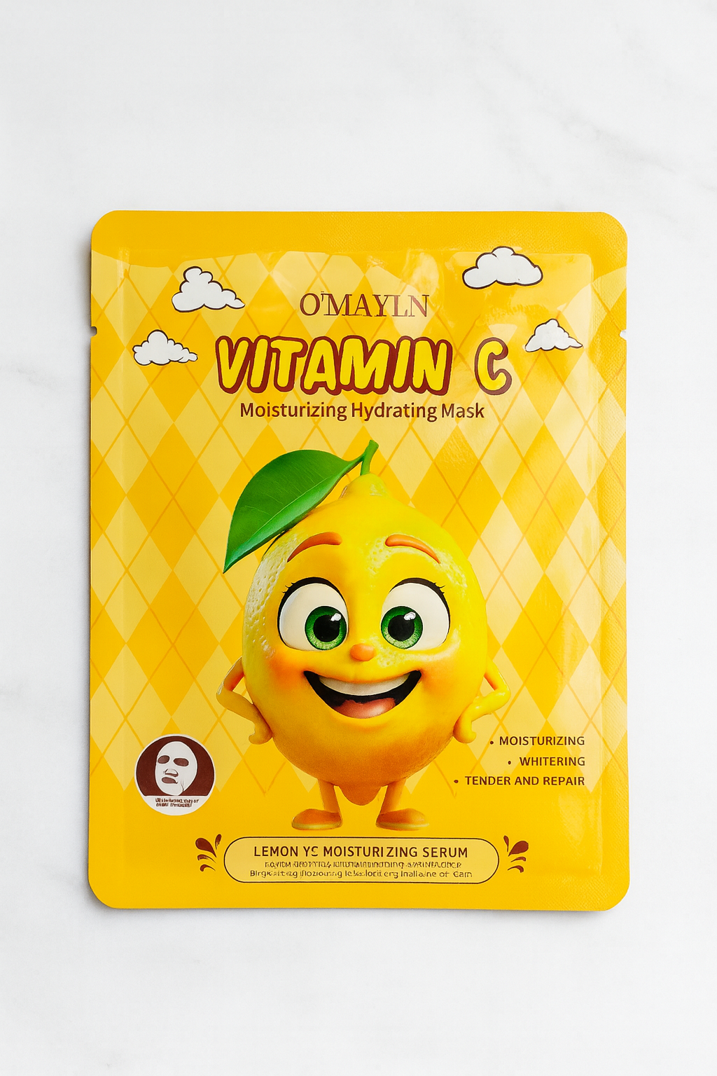 Vitamin C drėkinanti kaukė – skaistesnei ir gaivesnei odai 1vnt