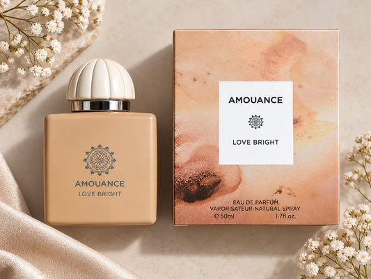 AMOUANCE LOVE BRIGHT – puikus pasirinkimas kasdienai ar ypatingoms progoms, kai norisi subtilaus, bet pastebimo kvapo.