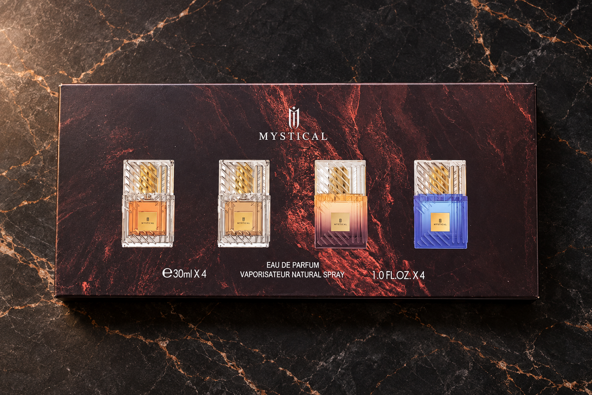 Mystical“ Eau de Parfum – kvepalų rinkinys, 4 × 30 ml