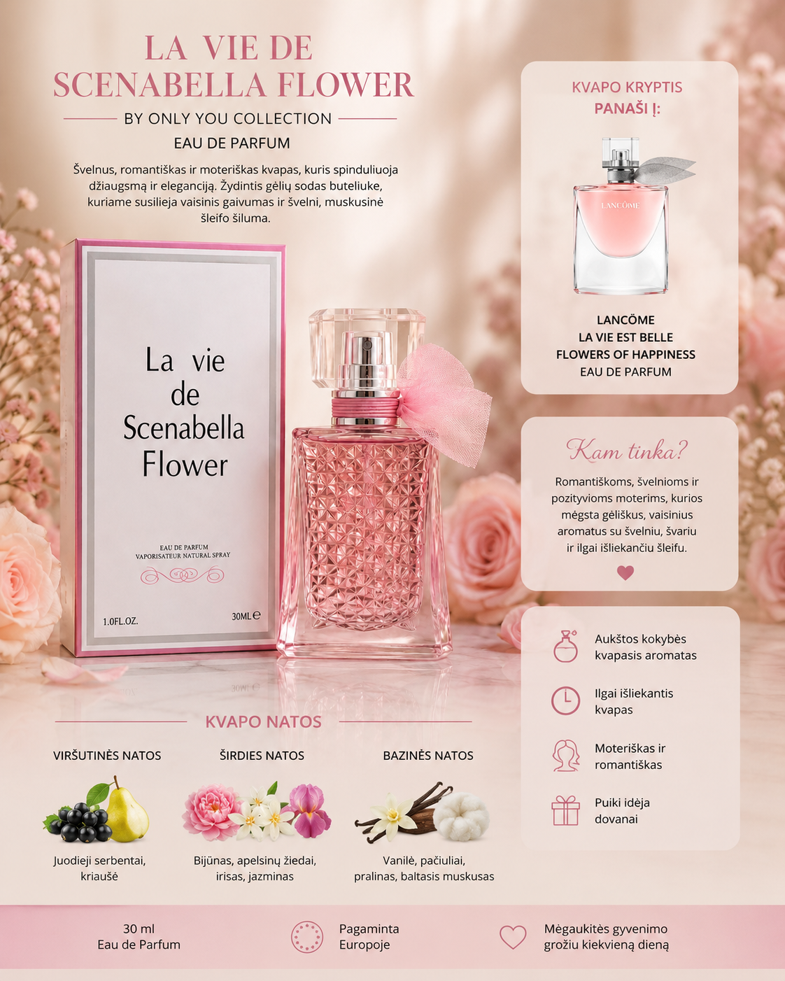 ✨ LA VIE DE SCENABELLA FLOWER – La Vie Est Belle krypties aromatas ✨