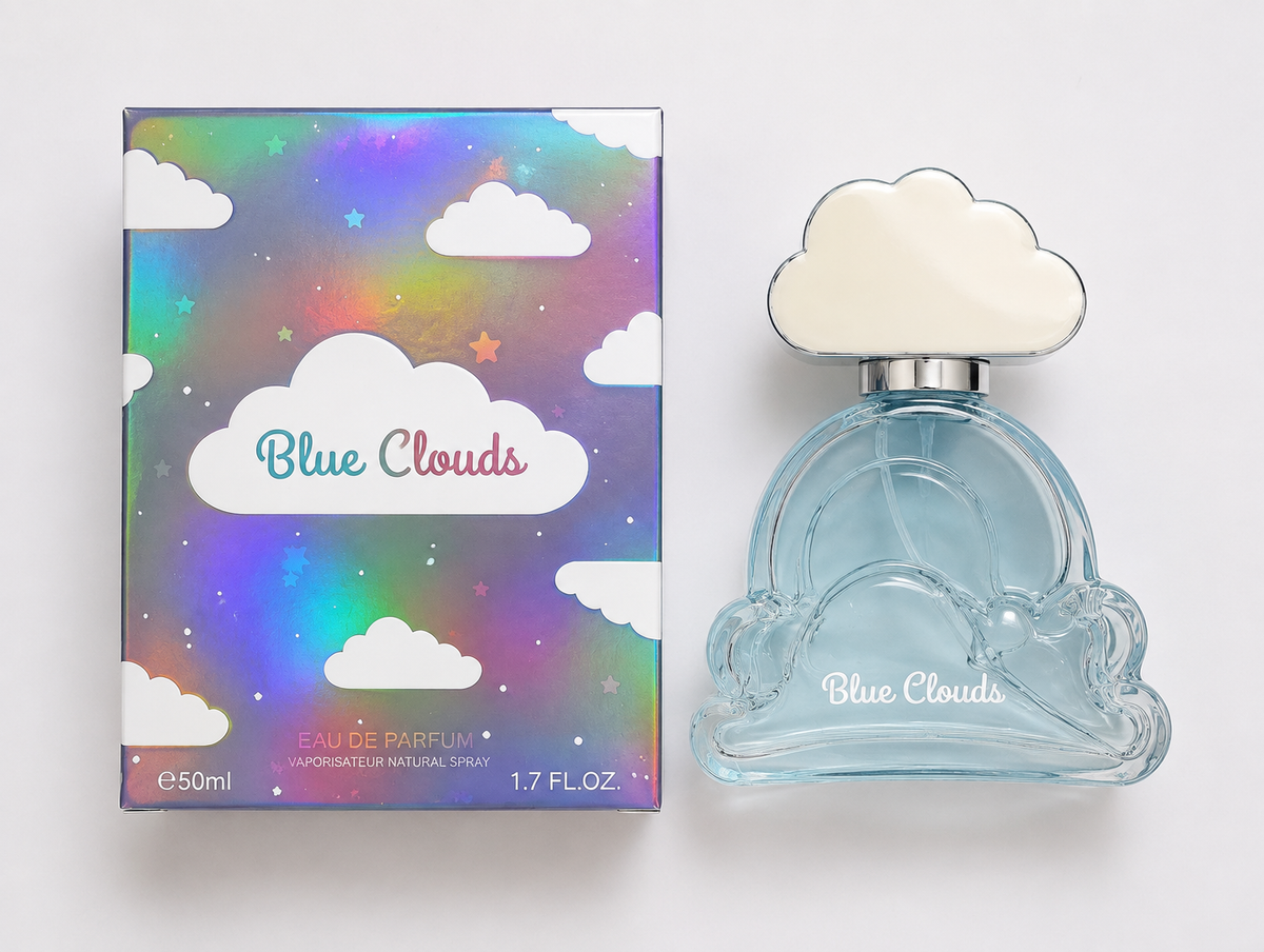 BLUE CLOUDS – lengvas, gaivus ir švelniai salstelėjęs aromatas ☁️💙