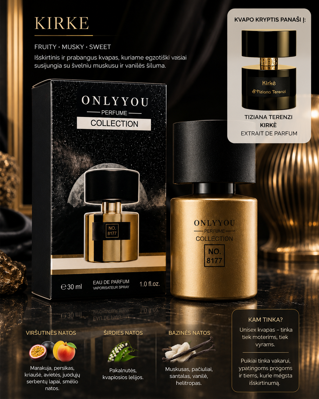 ✨ ONLY YOU No. 8177 – Kirke krypties aromatas ✨