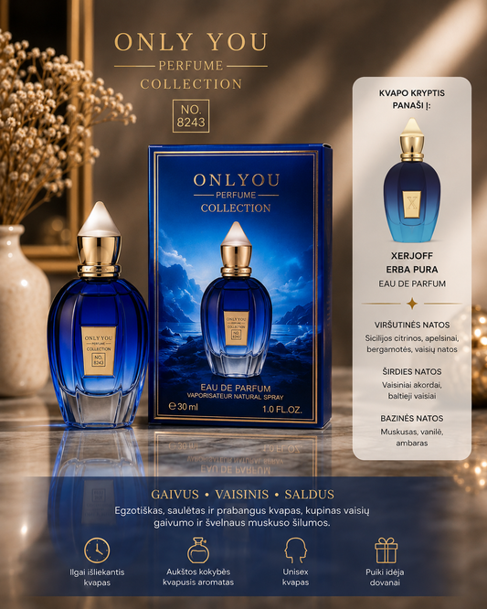 ONLY YOU No. 8243 – Xerjoff Erba Pura krypties aromatas ✨
