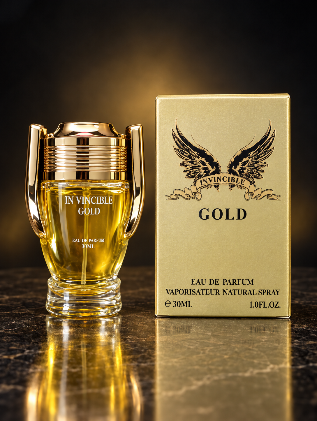 Invincible Gold“ – parfumuotas vanduo vyrams, 30 ml