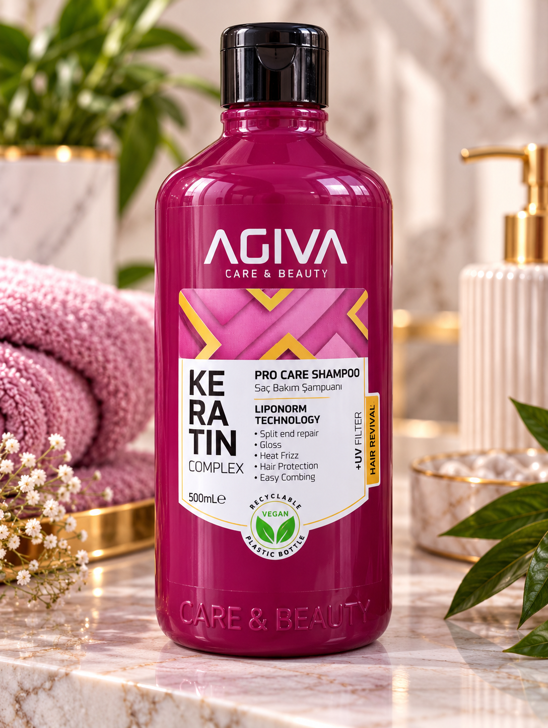 AGIVA KERATIN COMPLEX – ATKURIAMASIS ŠAMPŪNAS